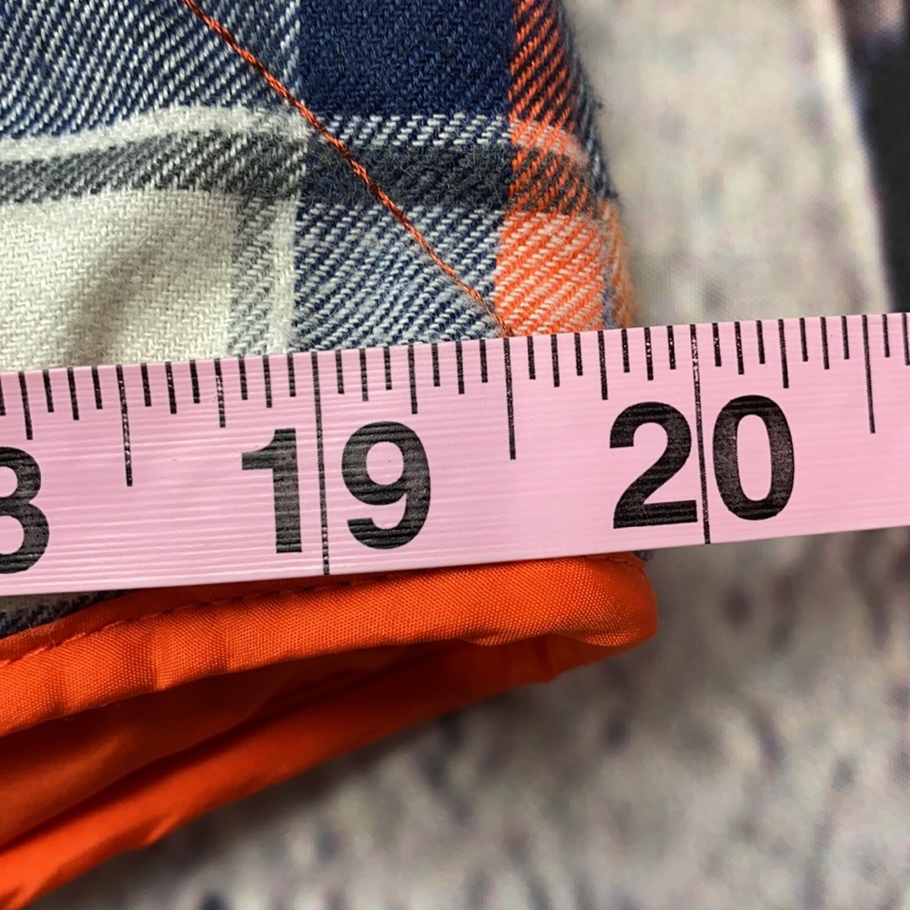 tea n rose Orange Plaid Quilted Vest Size: Medium - Picture 9 of 17